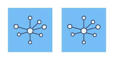 icono de vector de estructura molecular