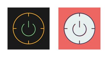 Scheduled power on and off Vector Icon