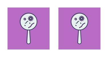 Magnified Bacteria Vector Icon
