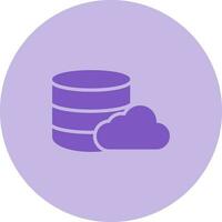Cloud Database Vector Icon