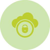 Cloud Security Vector Icon