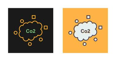 c icono de vector de dióxido de carbono