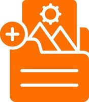 Document Insert Image Vector Icon