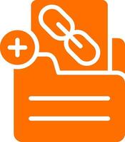 Document Insert Link Vector Icon