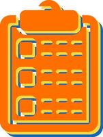 Clipboard with clipboard Vector Icon