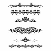 Vintage vector classic. Floral elements for design of monograms, invitations, frames, menus, labels and websites. Graphic elements for design of catalogs and brochures of cafes, boutiques.