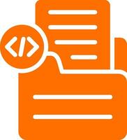 Document Insert Code Vector Icon