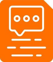 Document Insert Comment Vector Icon