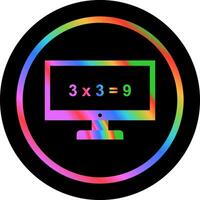 Math in Computer Vector Icon