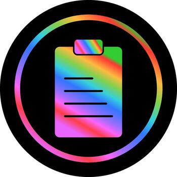 icono de vector de notas de laboratorio