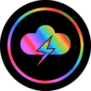 icono de vector de nube