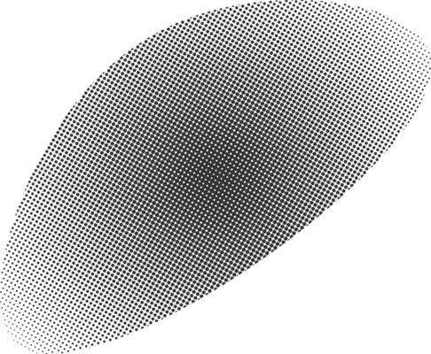 Oval gradient halftone dots background. Pop art texture graphic comic book template design