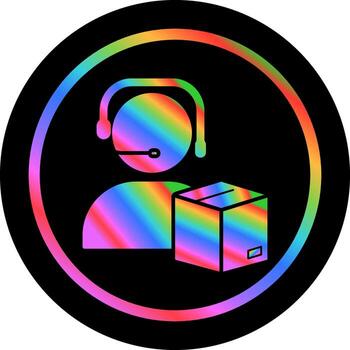 icono de vector de agente