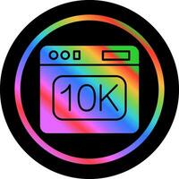 icono de vector de 10k