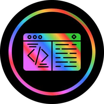 icono de vector de codificación