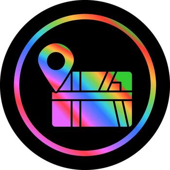 icono de vector de mapa