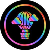 Hot Air Balloon Vector Icon