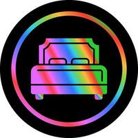 Hotel Bed Vector Icon