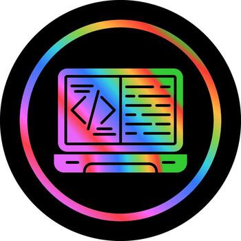 icono de vector de codificación