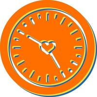 amor reloj vector icono