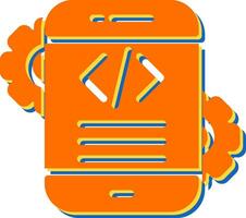 móvil aplicación desarrollo vector icono
