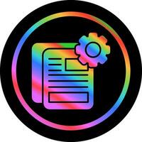 Document Setting Vector Icon