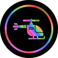 icono de vector de helicóptero