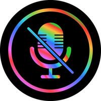 Microphone Mute Vector Icon