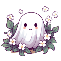 ghost pumpkin vintage ai generate png