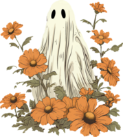 fantasma calabaza Clásico ai generar png