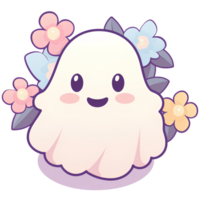 ghost pumpkin vintage ai generate png