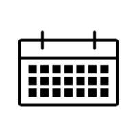 sencillo calendario icono. cronograma. planificación mesa. vector. vector