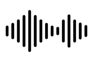 Sound wave illustration. Radio wave. Vector. vector