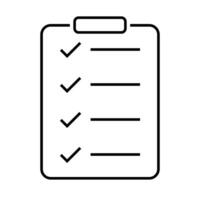 Simple checkboard icon. Task board. Vector. vector