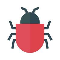 Red insect icon. Bug. Vector. vector