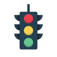 Vertical traffic light. Stop light. Vector. vector