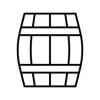 Simple barrel icon. Container. Vector. vector