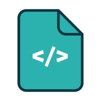 Modern programming code file. Vector. vector