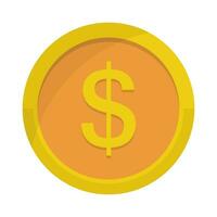 Luxury dollar coin icon. Foreign currency. Vector. vector