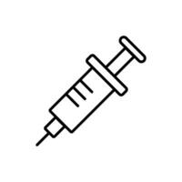 Simple syringe icon. Medical injection. Vector. vector