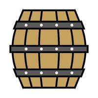 Wine barrel icon. Keg. Vector. vector