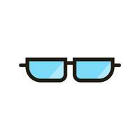 Blue sunglasses icon. Glasses. UV protection. Fashion accessories. Vector. vector