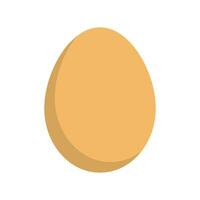 Flat design brown egg icon. Vector. vector