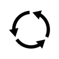 Rotating arrows. Circular icon. Vector. vector