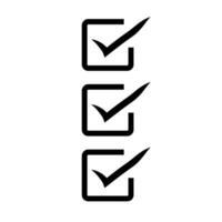 Checklist icon. Checkbox list. Survey. Vector. vector