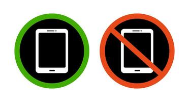 Cell phone usage restriction icon set. Vector. vector