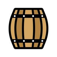 Flat design barrel icon. Vector. vector