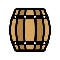 Flat design barrel icon. Vector. vector