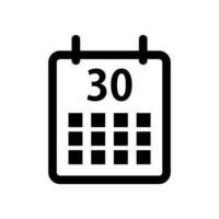 Simple 30 day calendar icon. Vector. vector