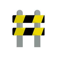 Construction site fence. No trespassing fence. Vector. vector